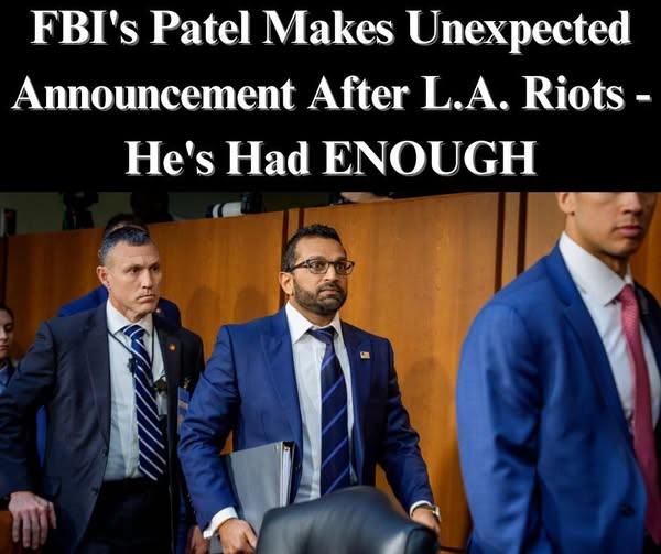 Patel Sues MSNBC, Ex-FBI Official Over Nightclub Claims
